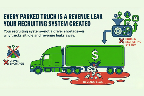 Every Parked Truck Is a Revenue Leak Your Recruiting System Created
